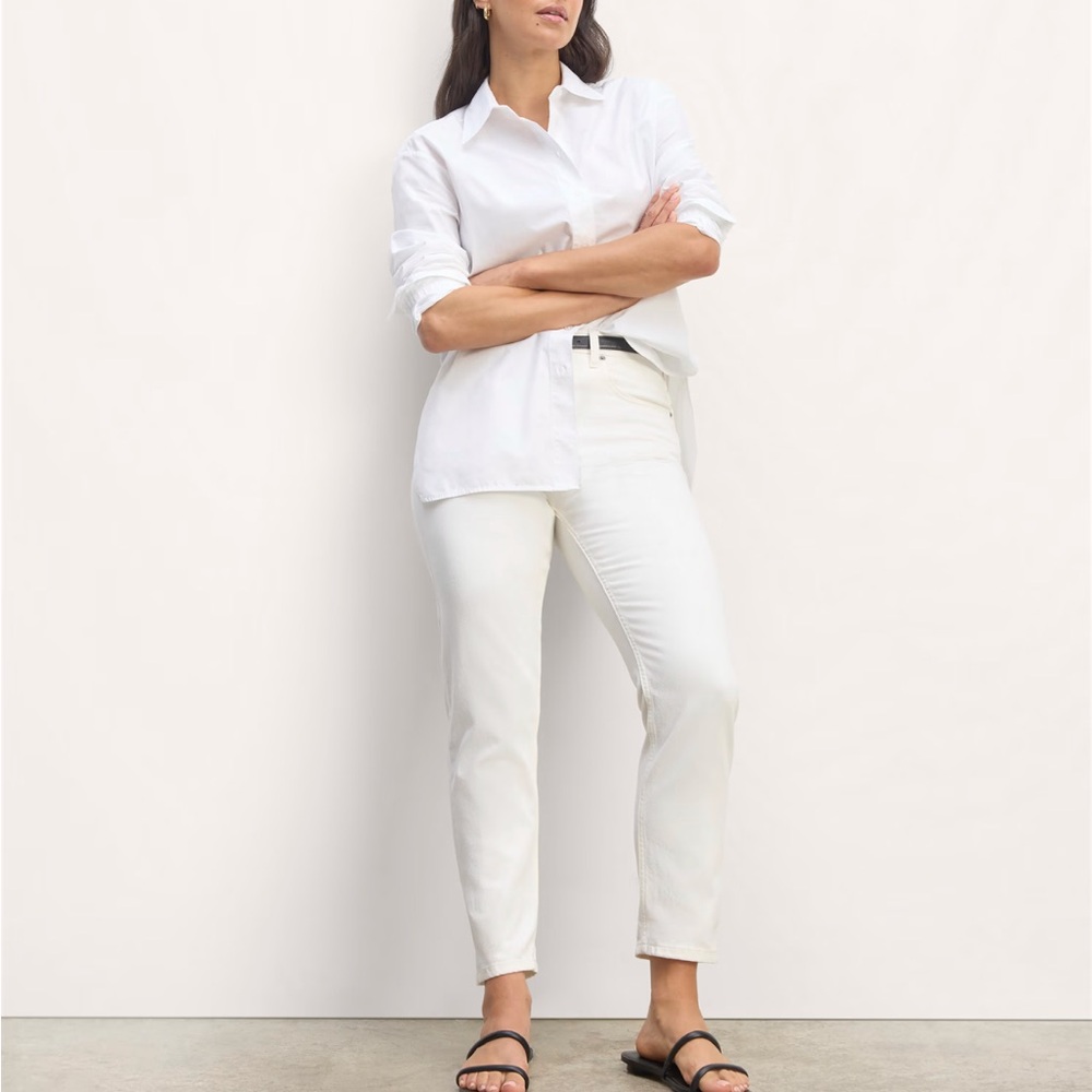 NWOT EVERLANE The Super-Soft Relaxed “Summer” Jean - size 26 - Bone